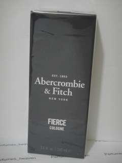 ABERCROMBIE & FITCH FIERCE 3.4 FL oz / 100 ML Cologne Spray * Sealed 