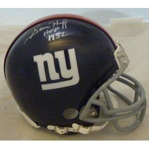 Sam Huff Autographed/Hand Signed New York Giants Mini Helmet w/HOF 