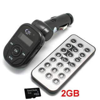 2GB FM Transmitter MicroSD Card Car  Player USB Disk  