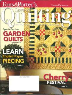 Fons & Porters Love of Quilting Magazine July Aug 2008 ~ English 
