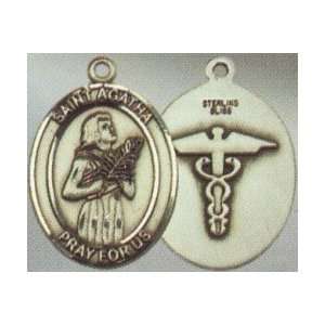 St. Agatha Sterling Oval Nurses Medal