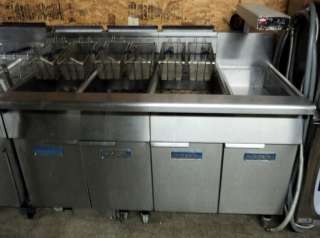 Imperial Fryers and filtration w/ Dump station and heat lamp  