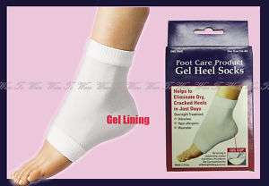 Gel Heel Socks Moisturizes Cracked Heels Soft Foot Care  