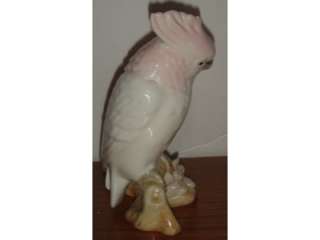 Large Royal Dux Cockatoo Parrot 348 69 Figurine  