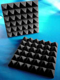 acoustic pyramid foam 48 pack of 2 x 12 x 12 free 1 can of