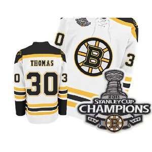  Kids 2011 Stanley CUP Champions Patch #30 Thomas White Kid 