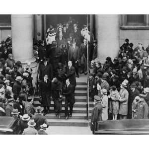 1928 photo Thomas F. Ryan funeral from the church of St. Jean Baptiste 