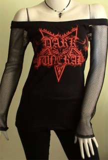 DARK FUNERAL Metal DIY Death Dark Black Women Top Shirt size M