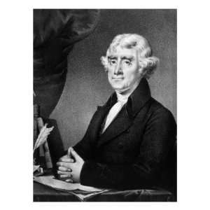 Thomas Jefferson, U.S. President Premium Poster Print, 18x24