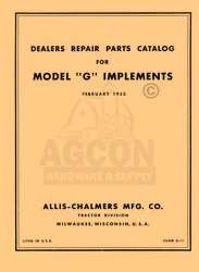 ALLIS CHALMERS G Implements Parts Catalog Manual  