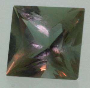 loose gemstones color change glass 10x10x7.4mm 4.43ct  