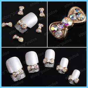   Alloy Acrylic Bow Tie Colorful Nail Art Glitters DIY Decoration  