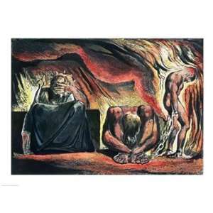   , Hyle and Skofeld, showing the crowned Vala   William Blake (24x18