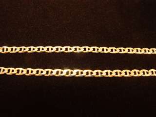 14K Yellow Gold 9 Mariner Link Bracelet 11.01 Grams  