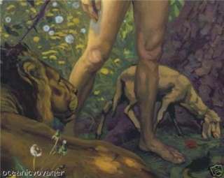 Amazing Russian Print Adam & Eve THE SIN Bible Good  