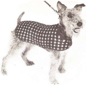Vintage Knitting PATTERN to make   Dog Coat Sweater Blanket S M L. NOT 
