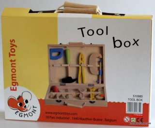 Childrens Wooden Tool Set, 11 Piece Kids Wooden tool Kit  