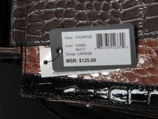NWT Guess Camel Multi Color Larissa Tote & Shopper Handbag  
