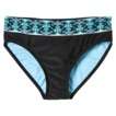 Merona® Womens 2 Piece Tankini Swimsuit   Black/Green/Blue Print