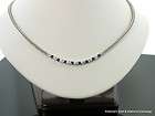 00 TCW Diamond & Sapphire Saphire Necklace 18K White
