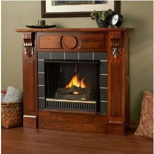   Flame 3400 M Cross Loop Indoor Fireplace   Mahogany