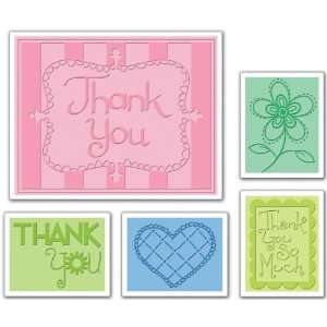    Embossing Folders   Thank You Set 3 Arts, Crafts & Sewing