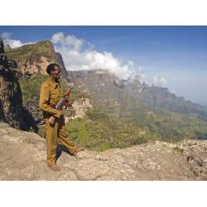 Simien Mountains Park Ranger, the Ethiopian Highlands, Ethiopia 