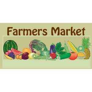  3x6 Vinyl Banner   Farmer Market 