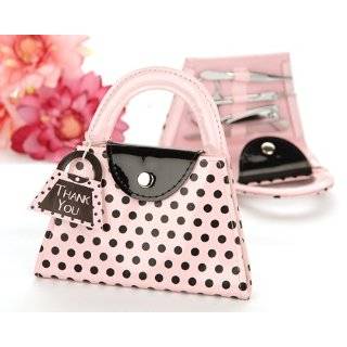 Pink Polka Purse Manicure Set   Baby Shower Gifts & Wedding Favors