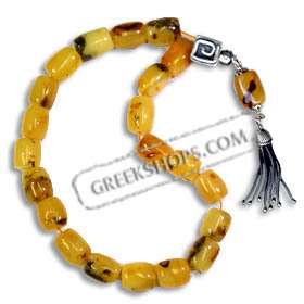 Natural Amber Meditation Prayer Worry Beads Komboloi  