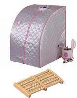 Portable Full Body Steam Sauna w/ Wooden Foot Massager ~ Great for 