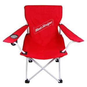   Red Stripe Logo Folding Beach/Camp Chair w/ Bag