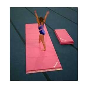  Folding Mat with `I Love Gymnastics` logo; Velcro on 2 