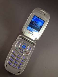 SAMSUNG SPH A660 SILVER MOBILE SPRINT FLIP CELL PHONE  