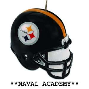   of 2 NCAA Navy Midshipmen Light Up Football Helmet Christmas Ornaments