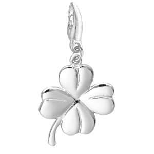  Sterling Silver 4 LEAF CLOVER Charm Jewelry