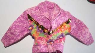   doll purple jean denim look jacket coat shirt gold sequins flowers top