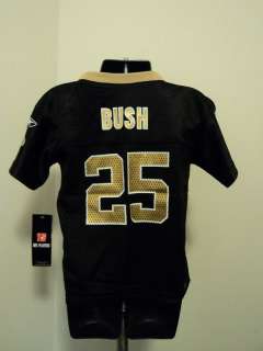 Reebok NFL Saints #25 Reggie Bush Toddler Jersey NWT 2T  