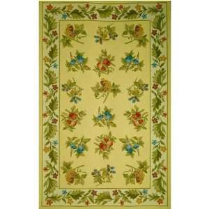  Fruits & Flowers Rug 79x99oval Yellow Kitchen 