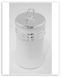Sterling Silver Cylinder Pill Box with Ring made in USA  