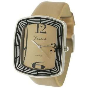 Geneva Platinum Womens Buckle Watch