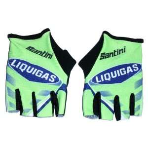  Santini Liquigas Gloves No Velcro Size XXL Sports 