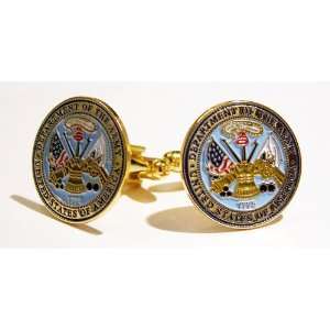  Department of the Army gold plated cufflinks Jewelry
