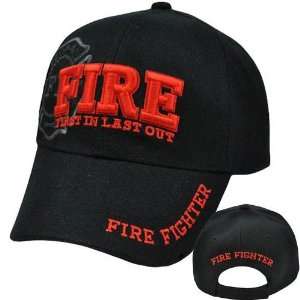  Fire Rescue Fire Fighter Department Cap Hat First In Last 