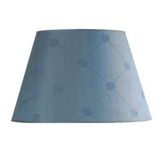   Barrel Lamp Shade, Duck Egg Blue, Raw Silk Fabric, Laura Ashley  