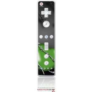  Wii Remote Controller Skin   Barbwire Heart Green by 