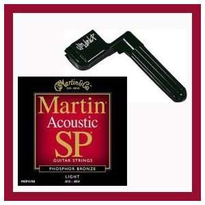 Martin MSP4100 Light SP Acoustic Guitar Strings with FREE 