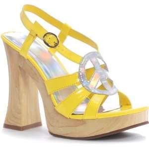 Lets Party By Ellie Shoes Funk (Yellow) Adult Shoes / Yellow   Size 7
