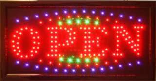 Anminated LED Neon light open sign 22 X 13 w/ switch  