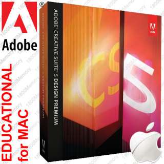Adobe CS5 Design Premium Educational for Apple MAC  